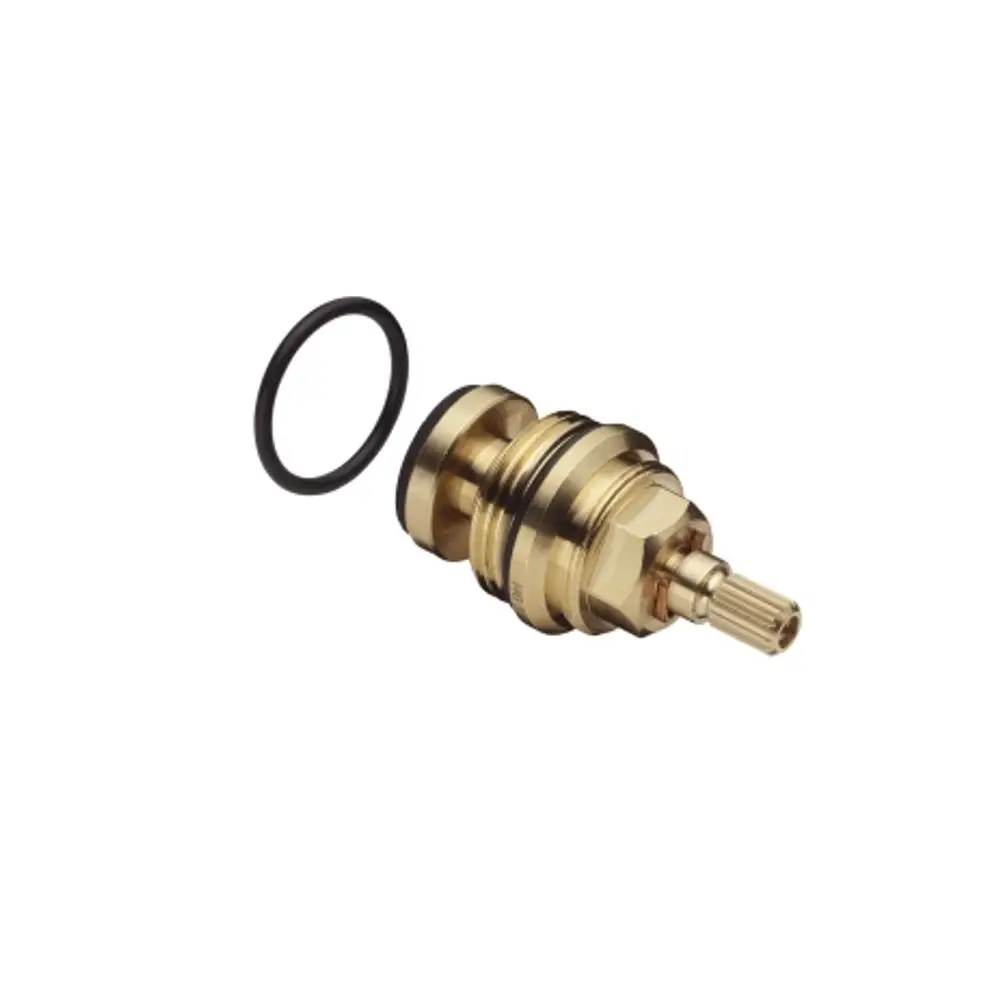 Hansgrohe Ventileinsatz mit O-Ring, aus Messing, kompakte Bauform. Geeignet für die Umrüstung von Unterputz-Ventilen.